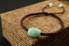 Natural Bead Bracelet JADES LULUTONG Perle perline Corda nera gioielli maschili Rosso