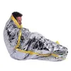 Emergency Survival Mylar Thermal Reflective Cold Weather Shelter Tube Tent Emergency Sleeping Bag Kit2630850