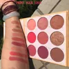 Clover kein Logo Rouge Palette Serie 9 Farben matt Schimmer Kombination Kosmetik-Team drucken Sie Ihr eigenes Logo