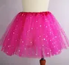 Recém-nascido infantil TUTU Saias Moda Fio Net Lantejoulas estrelas bebê Meninas Princesa saia traje de Halloween 11 cores crianças saia de renda GGA8011454