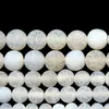 8 mm Pierre naturelle givre crabe blanc agates ronde Perles 4 6 8 10 12MM pick Taille pour la fabrication de bijoux