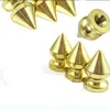 Tsunshine Componentes 12MM Cor Prata Liga de Metal Árvore Punk Spikes e Studs Metálico ScrewBack para DIY Leathercraft Jóias Ma2622345