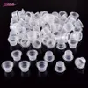 100 Pcs/Bag Plastic Microblading Tattoo Ink Cap Cup Pigment Clear Holder Container M Size For Needle Tip Grip Power Supply