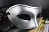 Herren Maskerade-Maske Kostüm Kleid Venezianische Masken Maskerade-Masken Plastik halb Gesichtsmaske Optionales Multi-Farben (Schwarz, Weiß, Gold, Silber)