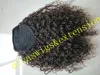 Korte Afro Paardenstaart Hairsnes Onverwerkte Braziliaanse Virgin Haar Kinky Krullend Paardenstaart Extensions 120G Afro korte paardenstaart voor zwarte vrouwen