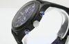 Высококачественные часы Man Sapphire Black 388001 3880 01 Японское кварцевое движение пилота хронограф мужские часы240c