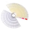 Bamboe Swatch 50 stks Nagellak Kleurplaat Plastic Fan-vormige DIY Gel Nails Kleurkaart Manicure Gereedschap Nagelkunst Tips Apparatuur