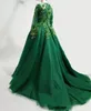 Ballkleid aus Organza, lange Ärmel, grün, muslimisches, elegantes, schlichtes Abendkleid, islamisches Ballkleid 4875925