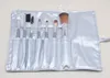 Professionell 7 sts Makeup Brushes Set Verktyg Makeup Toalettsaker Kit Wull Brand Make Up Brush Set med PU Läderväska