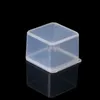 Kleine vierkante heldere plastic sieraden opbergdozen kralen ambachten zaakcontainers