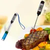 Digital mat termometer kök bbq matsal verktyg penna stil temperatur hushållstermometrar matlagning utan plaströr