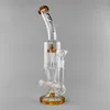 Special Bong Vidro Tubulação de Água Reciclador Bongo Tubulação de Água Rig para Tabaco com 14,5 polegadas18mm Junta feminina