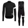 RAPHA team Cycling long Sleeves jersey bib pants sets Spring Autumn sport suit Simple and comfortable breathable U122013