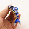 10pcs 6cm مينا LifeLike Swing Koi Fish Key Chains Key Rings Lucky Carp Key Chain سحر مع مربع إرجاع الهدايا للضيوف النساء الرجال