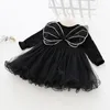 Girl Clothing sukienka Sprężyna 100 bawełniana na kątem Blose Wing Shiting Patchwork Design Design Dress Wygodne 7422243