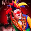 Divertente costume da naso con cappello da pagliaccio per Halloween e feste in maschera Puntelli da clown con campana multicolore