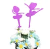 50 sztuk Danczy Fairy Cupcake Cake Tappers Flaga Na Wedding Party Aniversary Urodziny Dekoracje Baby Sryszarne Dekoracje