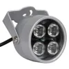 IR Illuminator Light 850nm 4 Array LED Lights Infraröd Vattentät Nattvision CCTV Fyll belysning DC 12V för CCTV / Säkerhetskamera