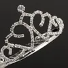 Meisjes kronen met steentjes bruiloft sieraden bruids hoofdeces verjaardagsfeestje prestaties Pageant crystal tiaras bruiloft accessoires # BW-T076