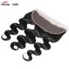 Ishow 13x4 kant frontale sluiting 12-24 inch body wave losse diep water steil haar voor vrouwen meisjes Alle leeftijden Braziliaanse Maleisische Peruaanse natuurlijke zwart