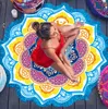 Ny strand mandala pilates rund strand sjal för sommarmatta Yoga matta utomhus picknick cirkulär duk 6 färg