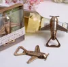2 style Airplane Bottle Opener Antique Plane Shape Wedding Gift Party Favors Kitchen Aluminum Alloy Beer Openers Perfect Travel Aviation Gifts for Pilot