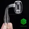 Quartz Core Banger New Barrel Shape Flat Top Clear Gemensam tjocklek = 3mm 10/14 / 18mm Man Kvinna för glas Bong