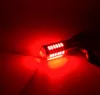 4PCS Strobe Flash T20 LED-lampor P21 / 5W Bay15D 1157 1156 BA15S 7443 5630 33SMD Bilbromslampa Röd blink LED-svansstoppljus 12V
