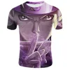 Nueva moda ropa de verano hombres camiseta de las mujeres Personajes de anime de anime Impresión 3D Dibujos animados Anime Cuello redondo Camiseta