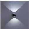 Upp Ned Vägglampa Led Modern Inomhus Hotell Decoration Light Living Room Bedroom Bedside Led Wall Lamp Aisle Bra