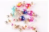 S35 Hot Europe Fashion Jewelry Cute Glass Ball Rhinestone Flower Stud örhängen Kvinnor Eleganta örhängen