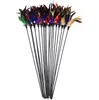 Bell feathers Pet tease cat and stick Color interactive teasing cat toys Fishes deity to amuse the cat pole T4H0239