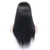 Parrucche frontali in pizzo dritto malese con capelli per bambini Parrucca di capelli umani Remy al 130% per donna