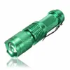 Verstelbare focus Mini LED Zaklamp Q5 600 Lumen 3 Modi Zoom Waterdichte Drinkbare Tactische Zaklamp Torch Lantern AA 14500