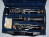 BUFFET B12 B Flat 17 Tasten Klarinette Ebenholzkorpus Professionelle Holzblasinstrumente Musikinstrument mit versilbertem Knopf und Reinigungstuch