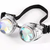 Fashion Kaleidoscope Glasses Steam Punk Man And Women Dazzling Color Goggles Creative Street Pat Trend Party Cosplay Eyewear 25wg WW