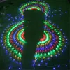 Large Party Layout Holiday Decoration Lights LED String Lights Hotel Decoration Peacock Net Lights Outdoor Waterproof 3M*0.5M