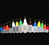 LDPE naaldflessen met kinderdichte veiligheidsdop en korte druppelaar 3 ml / 5 ml / 10 ml / 15 ml / 20ml / 30 ml / 50ml E Liquid druppelfles