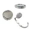 Outdoor Portable Silver Foldable Zinc Alloy Purse Handbag Hook Hanger Bag Holder Home Clothing Accessories LX3459