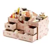 Hoomall Drewniane pudełko do przechowywania Biżuteria Container Makeup Organizer Case Handmade DIY Montaż Kosmetyczny Organizator Drewna Pudełko na prezent