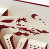 3D Briefkaart Laser Cut voor Valentijnsdag Pop-up Gift Wenskaarten Verjaardag Moederdag Kerstmis