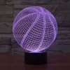 Basket-ball 3D Illusion veilleuse 7 couleurs Chang lampe de Table beau cadeau décor à la maison acrylique luminaires 3D LED Lumin # R87