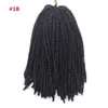 8inch 110g50strands Nubian Crochet Braids Ombre Kanekalon Synthetic Braiding Hair Extension9858314