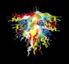 Chandeliers Light Colorful Art LED Pendant Lamps 100% Hand Blown CE/UL Murano Glass Chandelier for House Decor