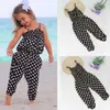 Nouveau style enfant en bas âge bébé fille enfants barboteuse à pois une pièce combinaison combishort sarouel de qualité supérieure