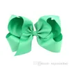 6 Inch Baby Girl Children hair bow boutique Grosgrain ribbon clip hairbow Large Bowknot Pinwheel Hairpins