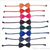 16 couleurs cravate pour animaux de compagnie collier de cravate pour chien accessoires de fleurs fournitures de décoration cravate à nœud papillon de couleur Pure