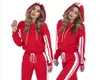 Spring Sexy Tracksuits Stpried Printed Women Sport Wear Women Casual Suit Sweet Sweatshirt With Long Pant 2pc Set