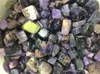 Dingsheng Natuurlijke Paars Charoite Cube Gems Chakra Palmstones Gravel Crystal Quartz Tumbled Stone Chips voor Healing Reiki