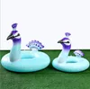 Adlut inflatable swim pool mattress floating animal seat ring kids giant float toy inflatable peacock lounge swim pool sofa chair